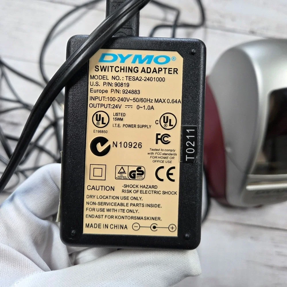 DYMO LabelWriter Turbo 330‎ Thermal Printer Silver Burgundy 90884 USB Office